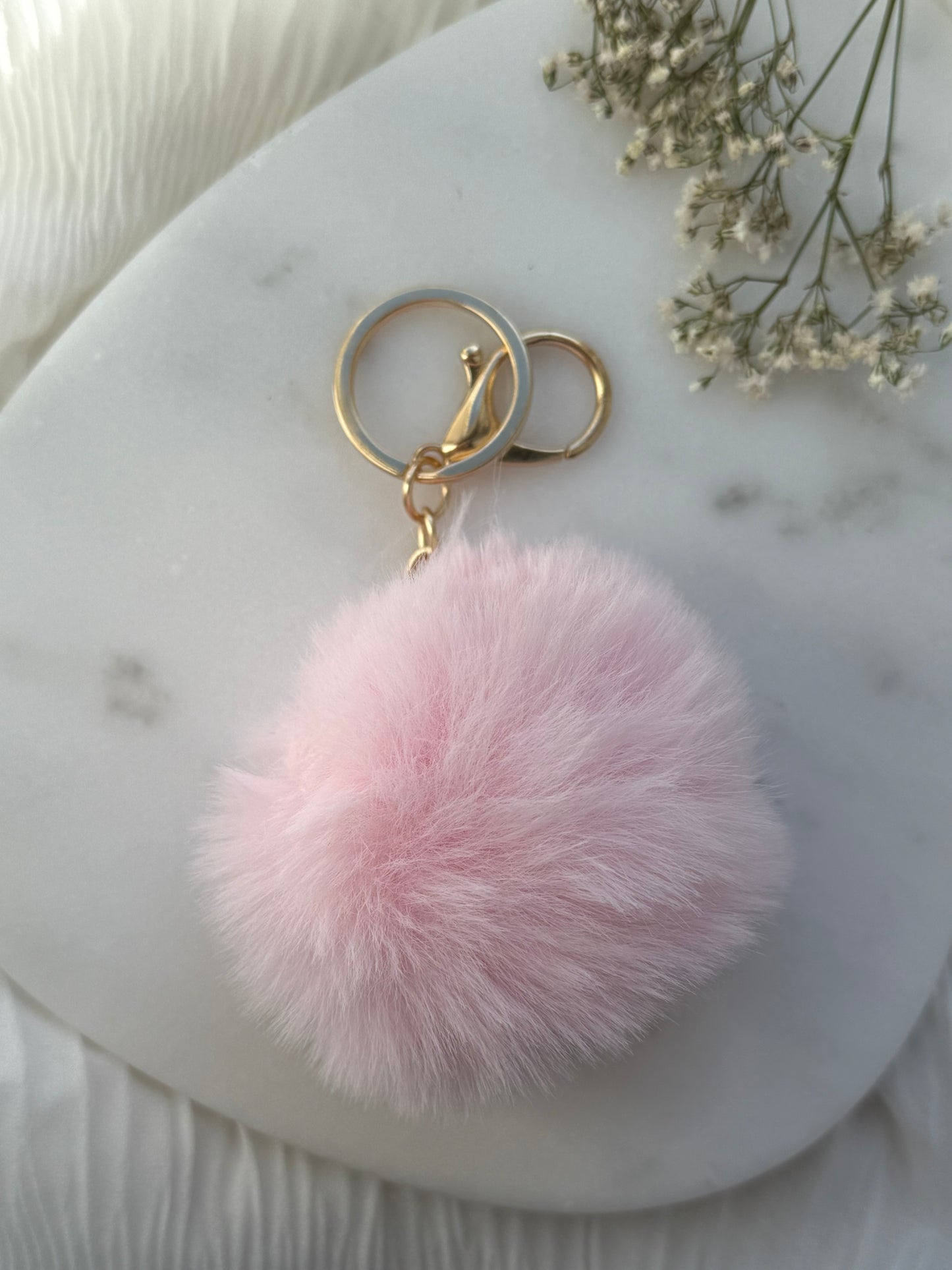 Schlüsselanhänger Rosa Pom Pom - 11149