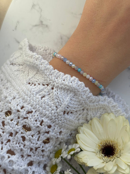 Perlenarmband mit Bunten Kristallperlen - 2007
