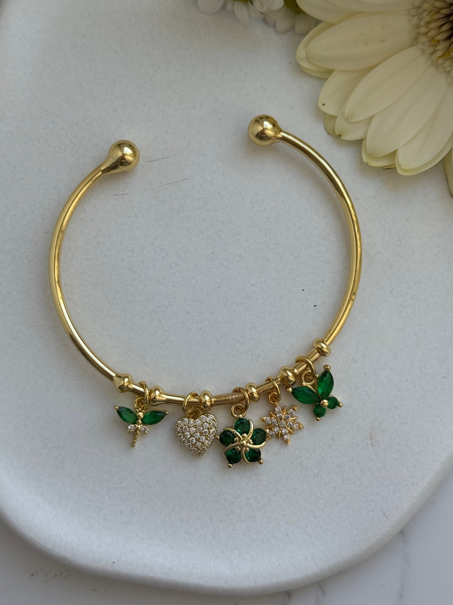 Charms Armband Grün - 2067