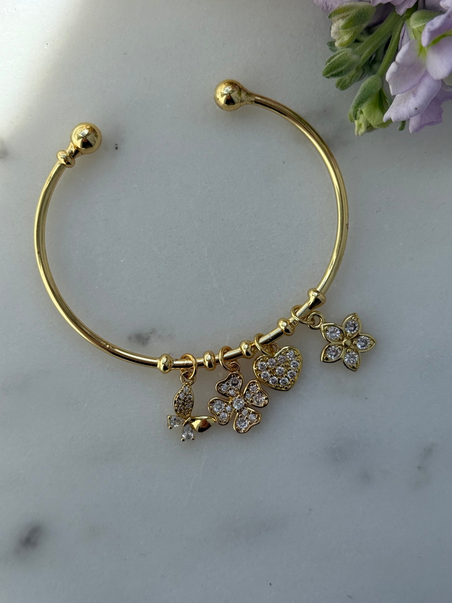Charms Armband Zirkonia - 2204