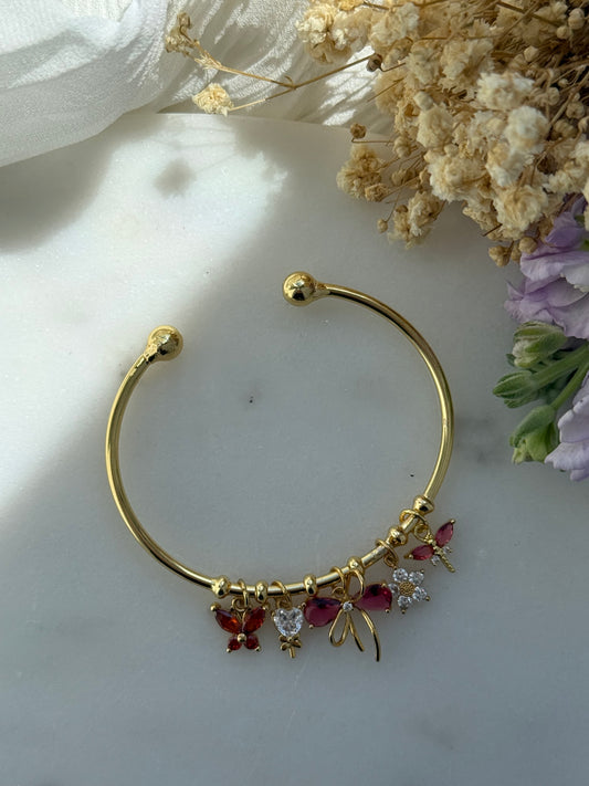 Charms Armband Rot - 2203