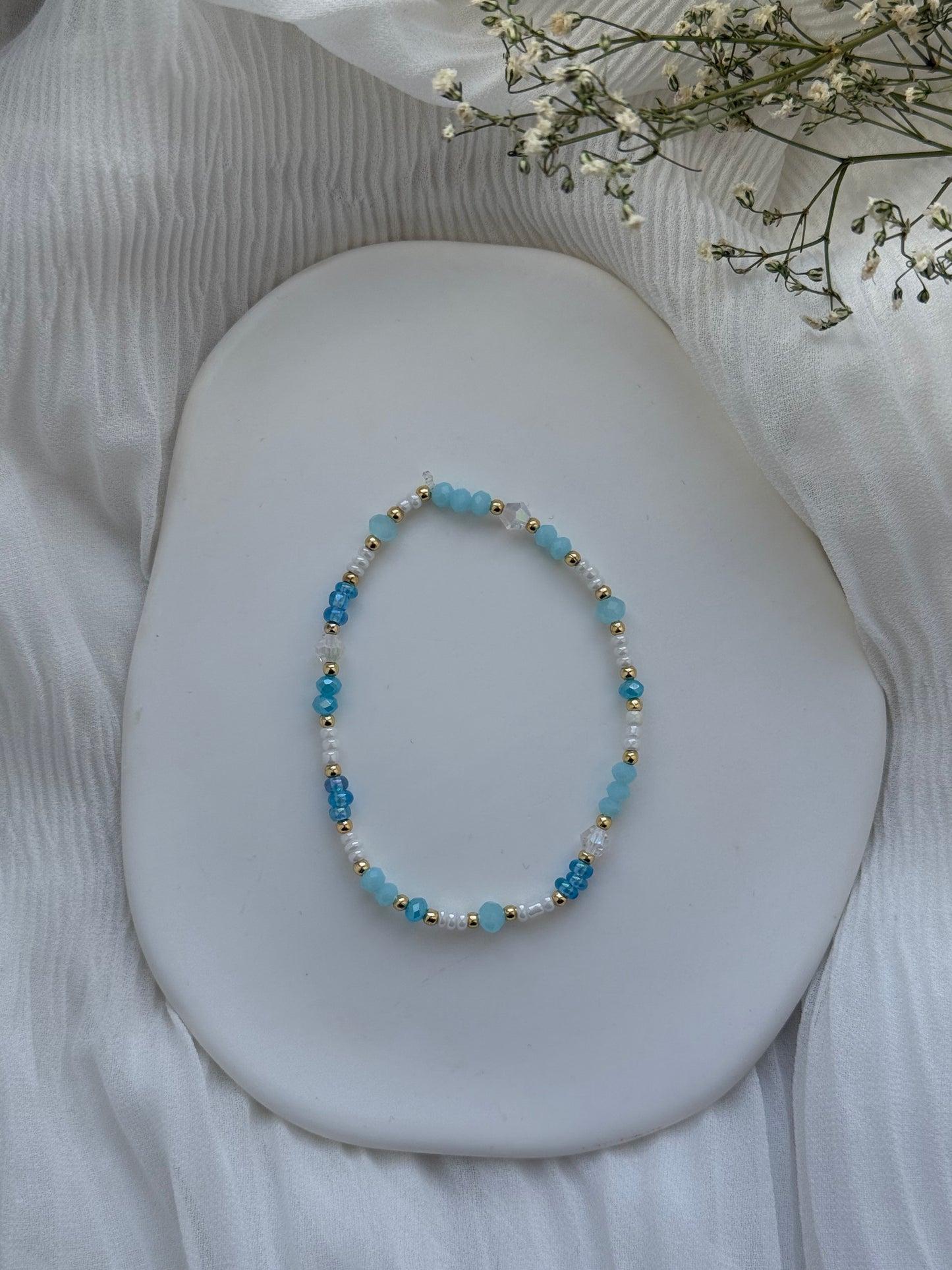 Perlenarmband Blue Wave - 2113