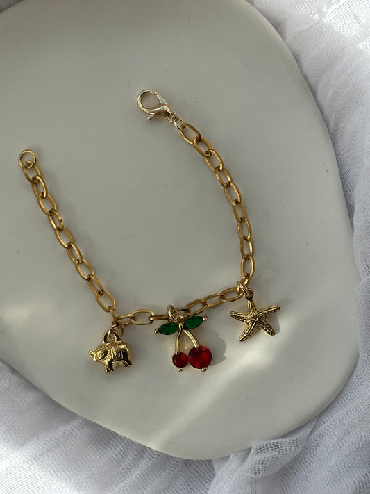 Charms Armband Cherry - 10854