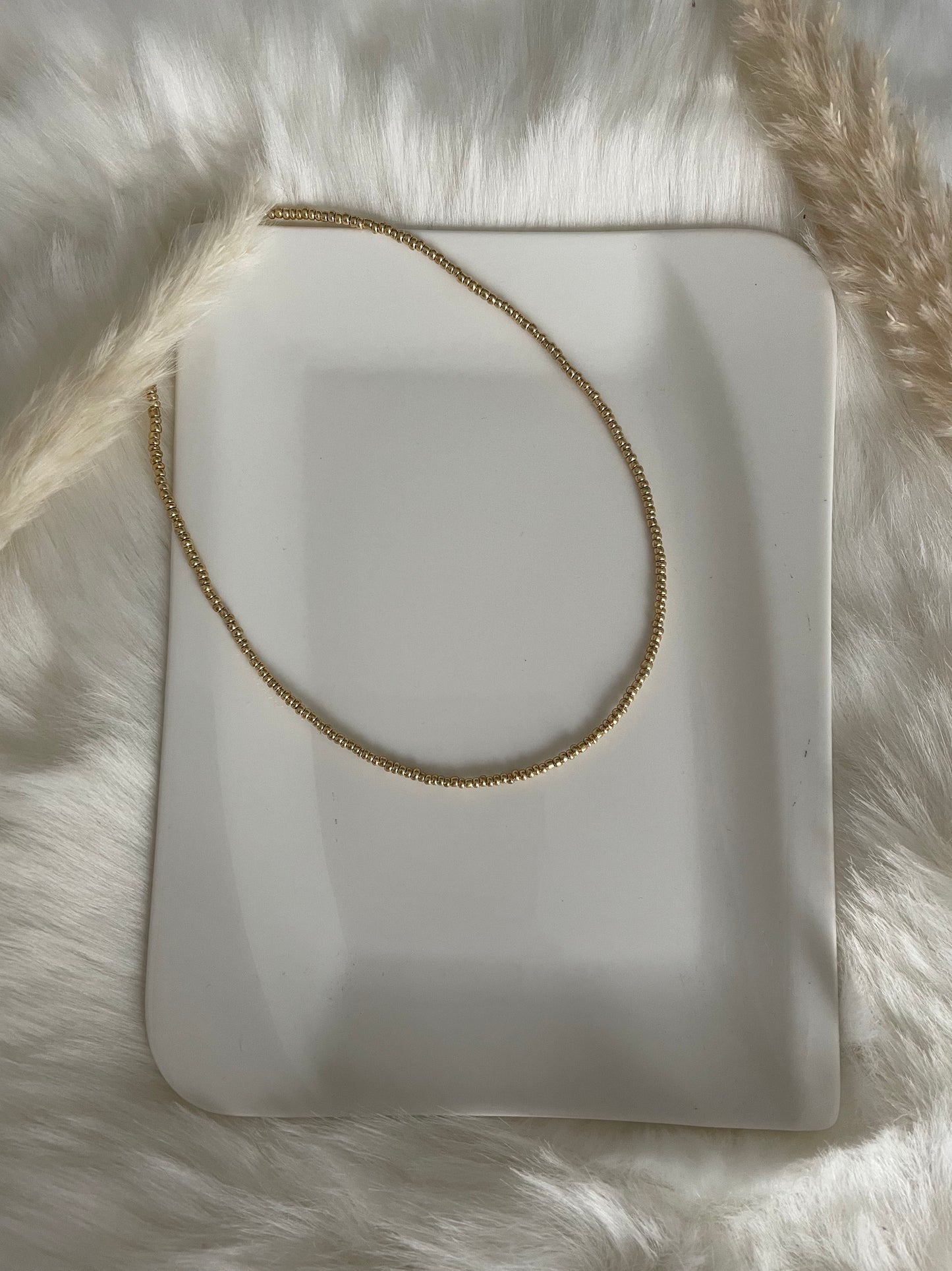 Perlenkette chocker gold - 10213