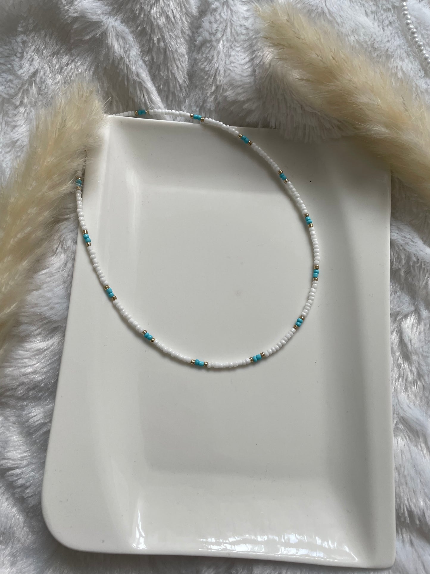 Perlenkette chocker bunt - 10217