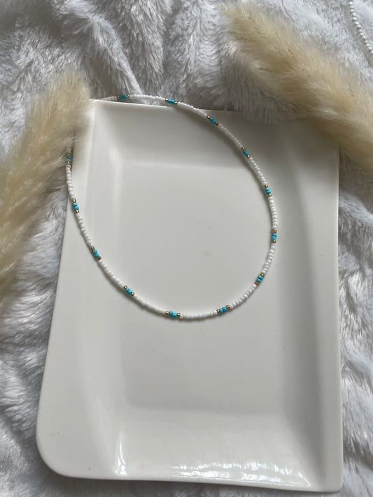 Perlenkette chocker bunt - 10217